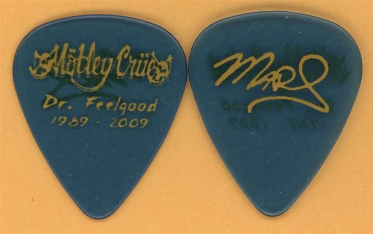 Motley Crue Mick Mars Vintage Guitar Pick - 2009 Dr. Feelgood 20th Tour