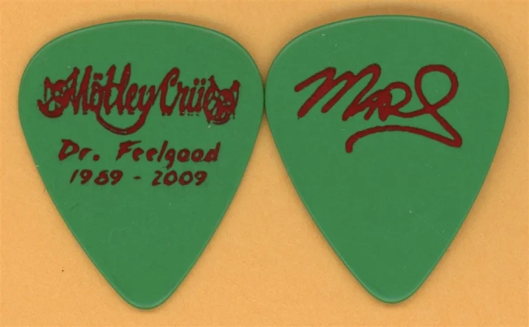 Motley Crue Mick Mars Vintage Guitar Pick - 2009 Dr. Feelgood 20th Tour