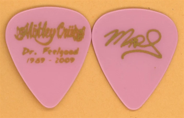 Motley Crue Mick Mars Vintage Guitar Pick - 2009 Dr. Feelgood 20th Tour