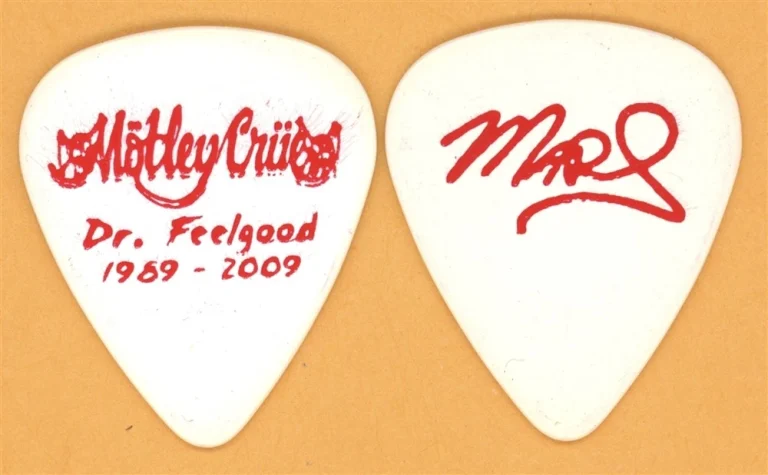 Motley Crue Mick Mars Vintage Guitar Pick - 2009 Dr. Feelgood 20th Tour
