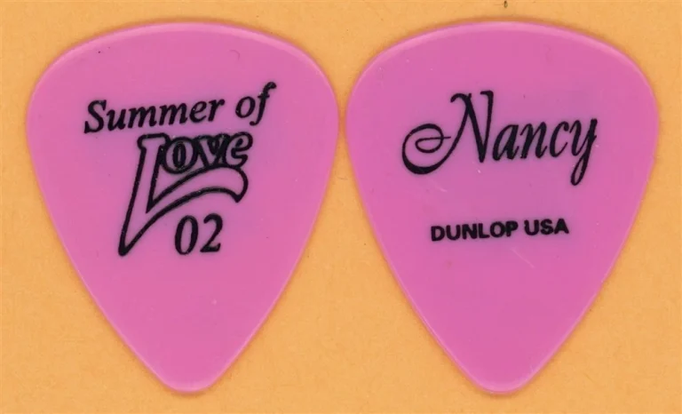 Heart Nancy Wilson Signature Pink Guitar Pick - 2002 Summer of Love Tour