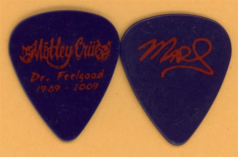 Motley Crue Mick Mars Vintage Guitar Pick - 2009 Dr. Feelgood 20th Tour