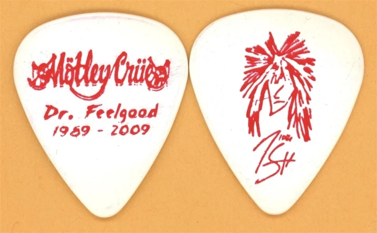 Motley Crue Nikki Sixx Vintage Guitar Pick - 2009 Dr. Feelgood 20th Tour