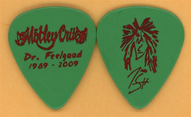 Motley Crue Nikki Sixx Vintage Guitar Pick - 2009 Dr. Feelgood 20th Tour