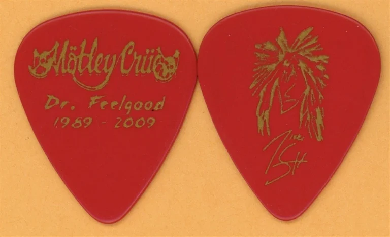 Motley Crue Nikki Sixx Vintage Guitar Pick - 2009 Dr. Feelgood 20th Tour