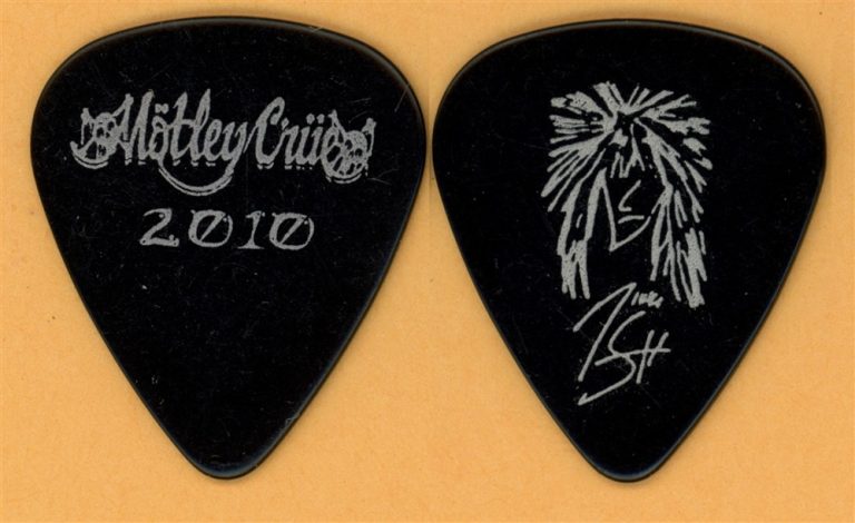 Motley Crue Nikki Sixx Vintage Guitar Pick - 2010 US Tour