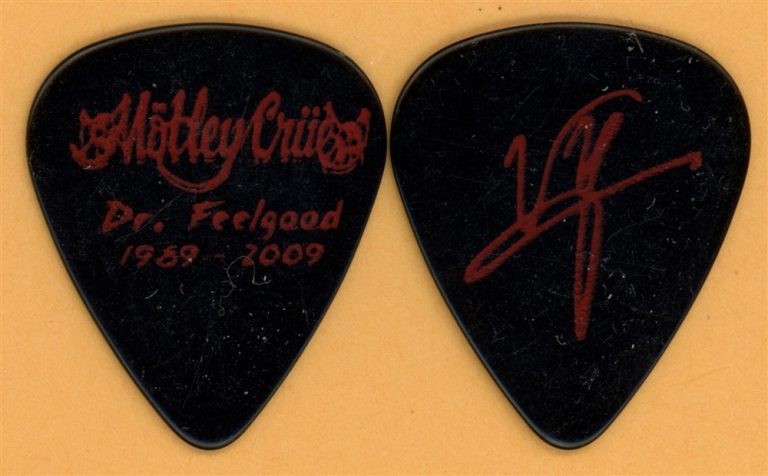 Motley Crue Vince Neil Vintage Guitar Pick - 2009 Dr. Feelgood 20th Tour