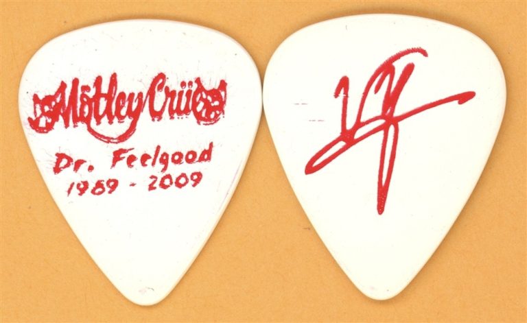 Motley Crue Vince Neil Vintage Guitar Pick - 2009 Dr. Feelgood 20th Tour