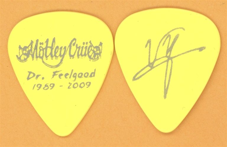 Motley Crue Vince Neil Vintage Guitar Pick - 2009 Dr. Feelgood 20th Tour