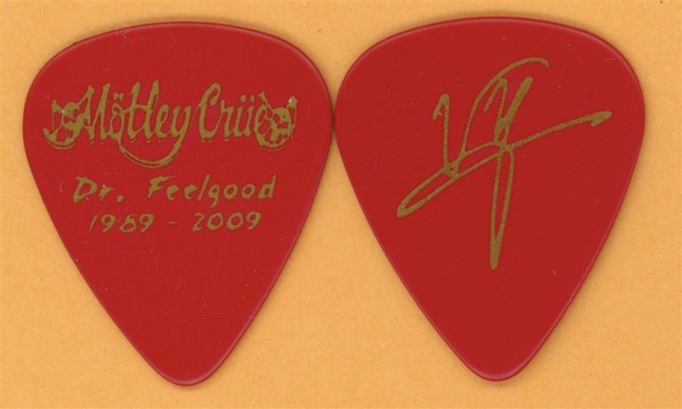 Motley Crue Vince Neil Vintage Guitar Pick - 2009 Dr. Feelgood 20th Tour