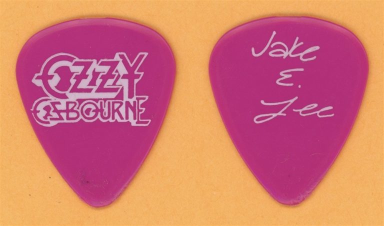 Ozzy Osbourne Jake E. Lee Vintage Guitar Pick - 1986 Ultimate Sin Tour