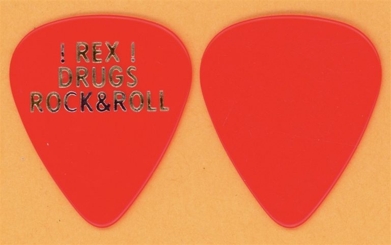 Pantera Rex Brown Dimebag Darrell Vintage Guitar Pick - 1985 I Am The Night Tour