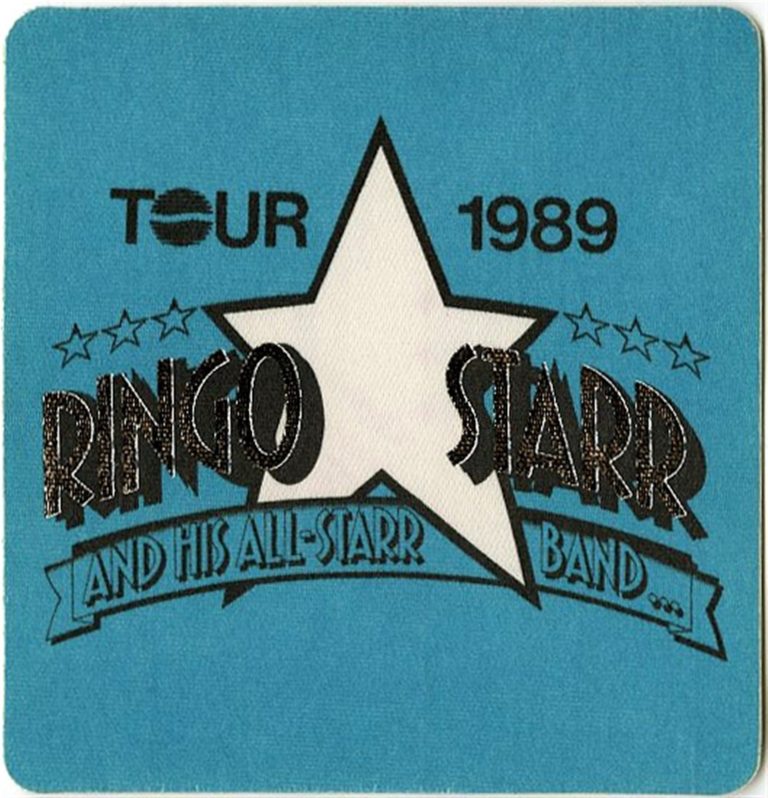Ringo Starr 1989 All-Starr Band Concert Tour Media Backstage Pass
