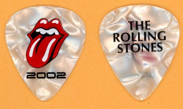 Rolling Stones Keith Richards Vintage Guitar Pick - 2002 Licks Tour