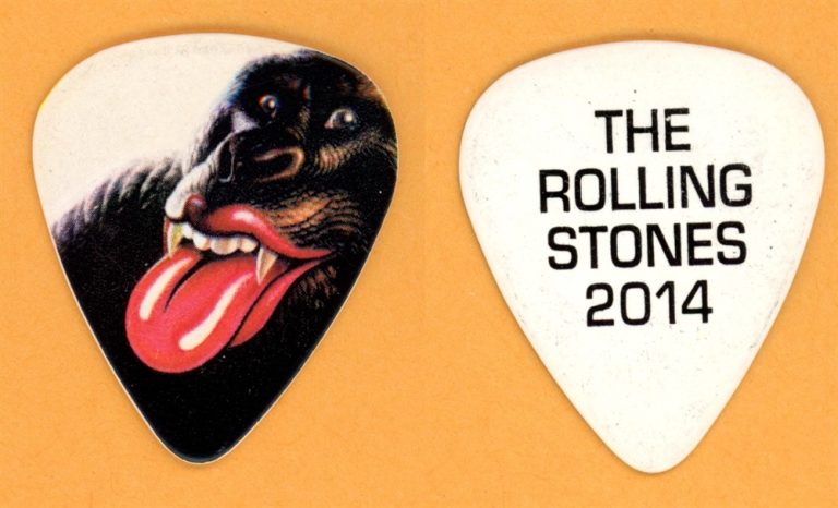 Rolling Stones Keith Richards Vintage Guitar Pick - 2014 On Fire Tour