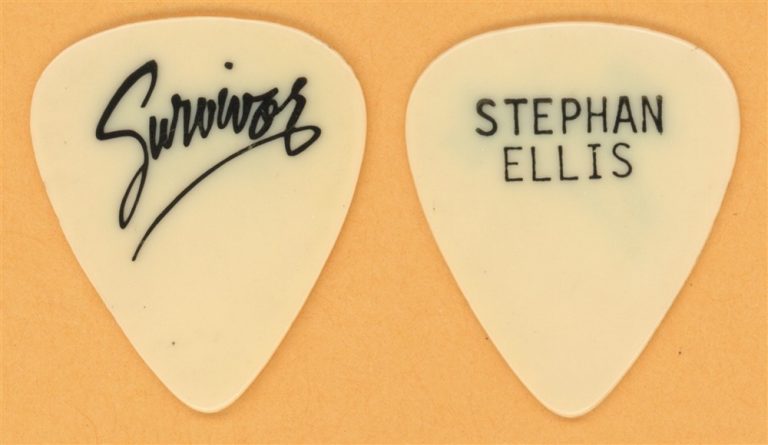 Survivor Stephen Ellis Vintage Guitar Pick - 1986 Vital Signs Tour