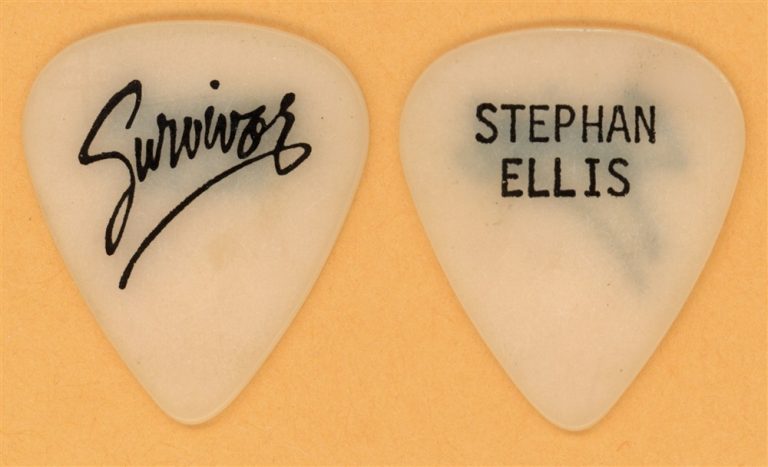 Survivor Stephen Ellis Vintage Guitar Pick - 1986 Vital Signs Tour