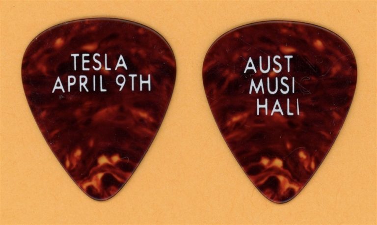 Tesla Vintage Tour Guitar Pick - 1996 Austin Music Hall Tour