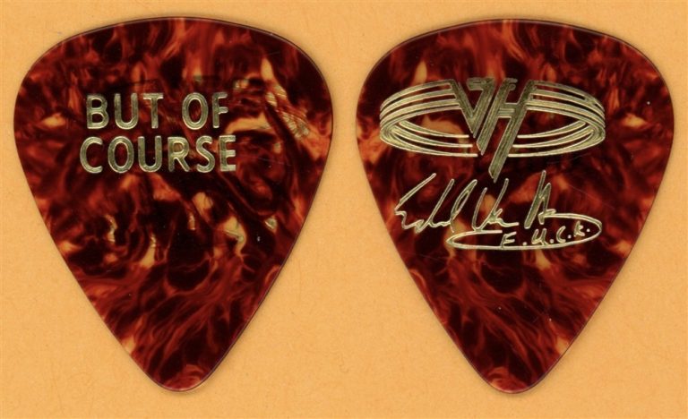 Van Halen EVH But of Course Guitar Pick - 1991 Unlawful Carnal Knowledge Tour