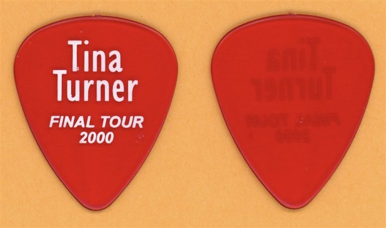 Tina Turner Vintage Guitar Pick - 2000 Farewell Tour