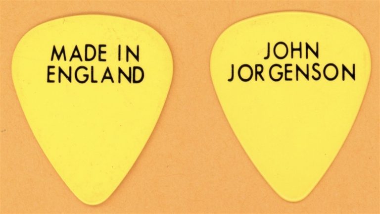 Elton John John Jorgenson Vintage Guitar Pick - 1995 Made In England Tour