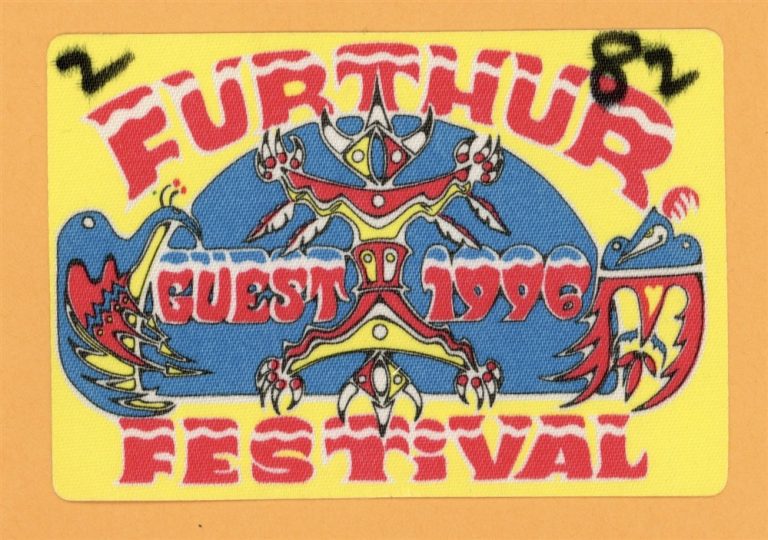Further Festival 1996 Warren Zevon Concert Tour Backstage Pass