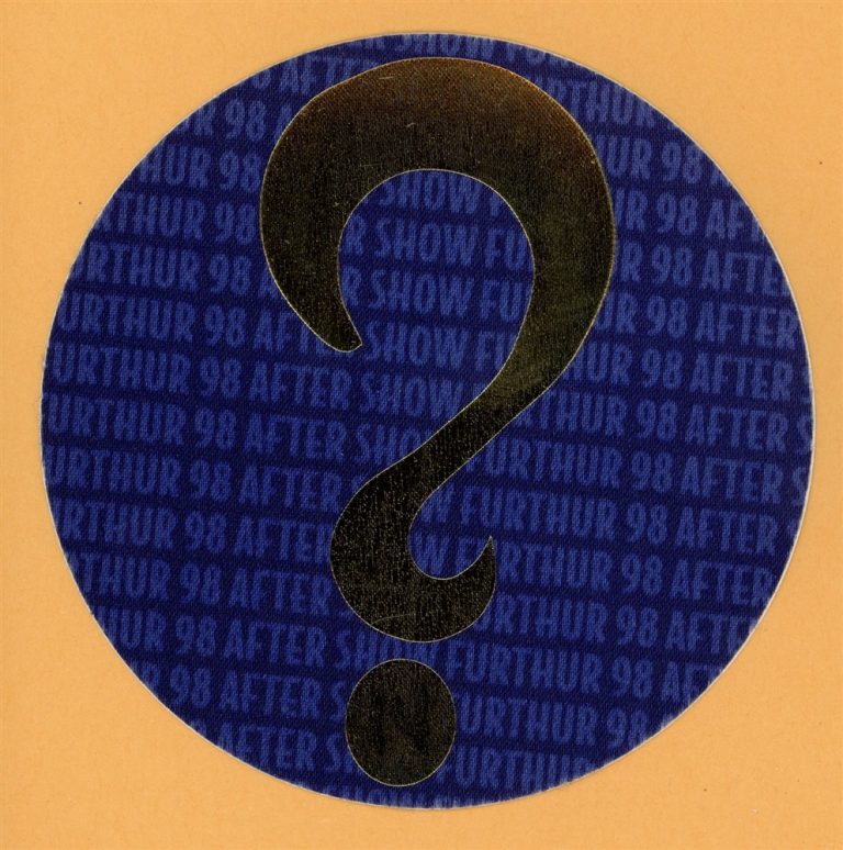 Further Festival 1998 Rusted Root Concert Tour Backstage Pass