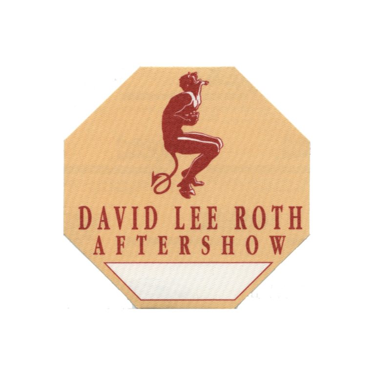David Lee Roth 1991 Little Ain't Enough Concert Tour After Show Backstage Pass