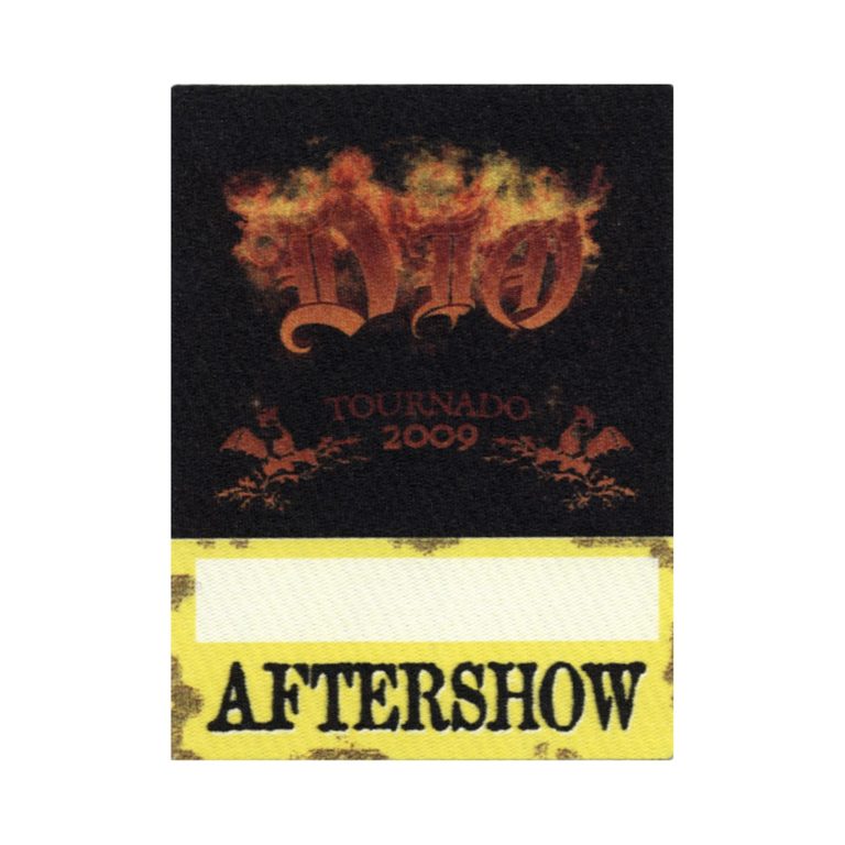 Dio 2009 Tournado Concert Tour After Show Backstage Pass
