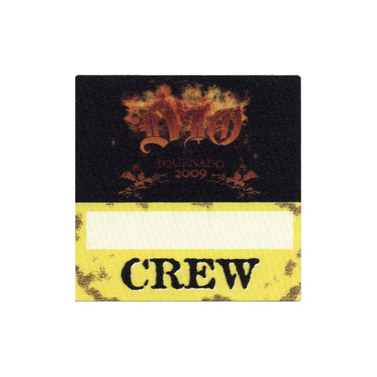 Dio 2009 Tournado Concert Tour Crew Backstage Pass