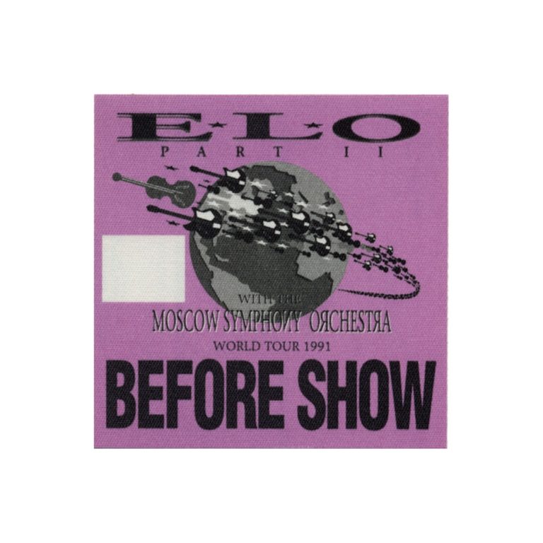 Electric Light Orchestra 1991 Part 2 Concert Tour Before Show Backstage Pass