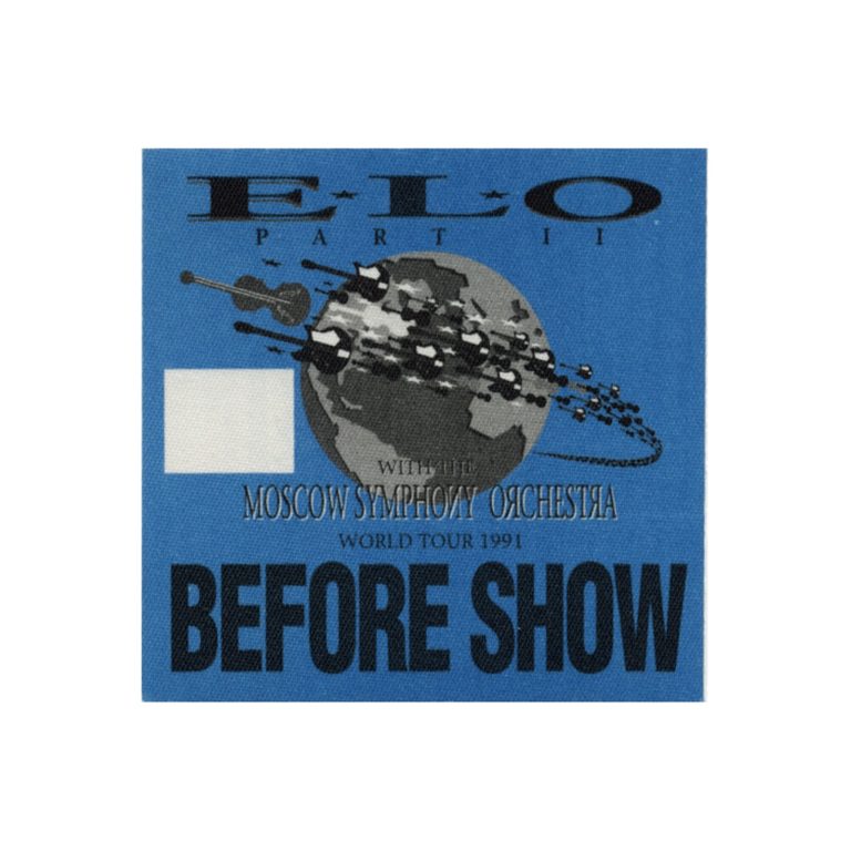 Electric Light Orchestra 1991 Part 2 Concert Tour Before Show Backstage Pass