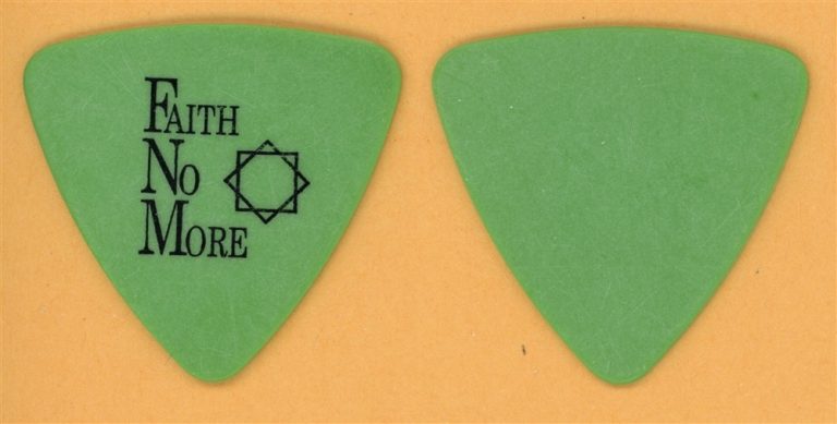 Faith No More Billy Gould Green Guitar Pick - 1995 King For A Day Tour
