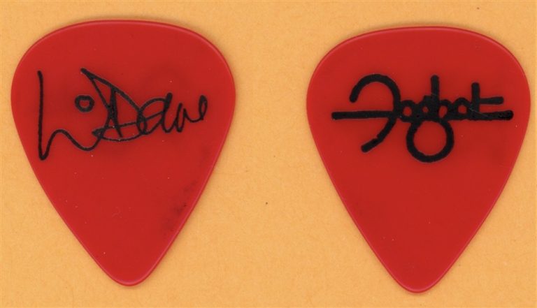 Foghat Lonesome Dave Vintage Guitar Pick - 1990 US Tour