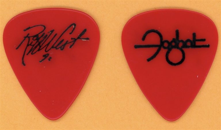 Foghat Riff West Vintage Guitar Pick - 1990 US Tour