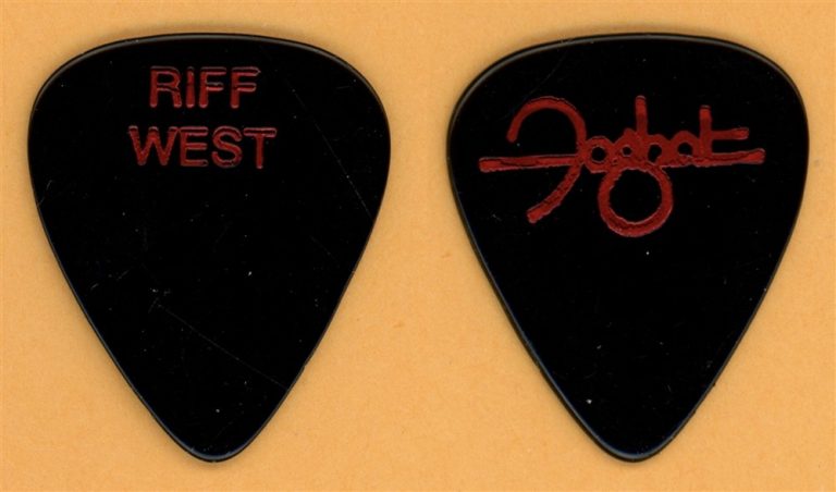 Foghat Riff West Vintage Guitar Pick - 1990 US Tour