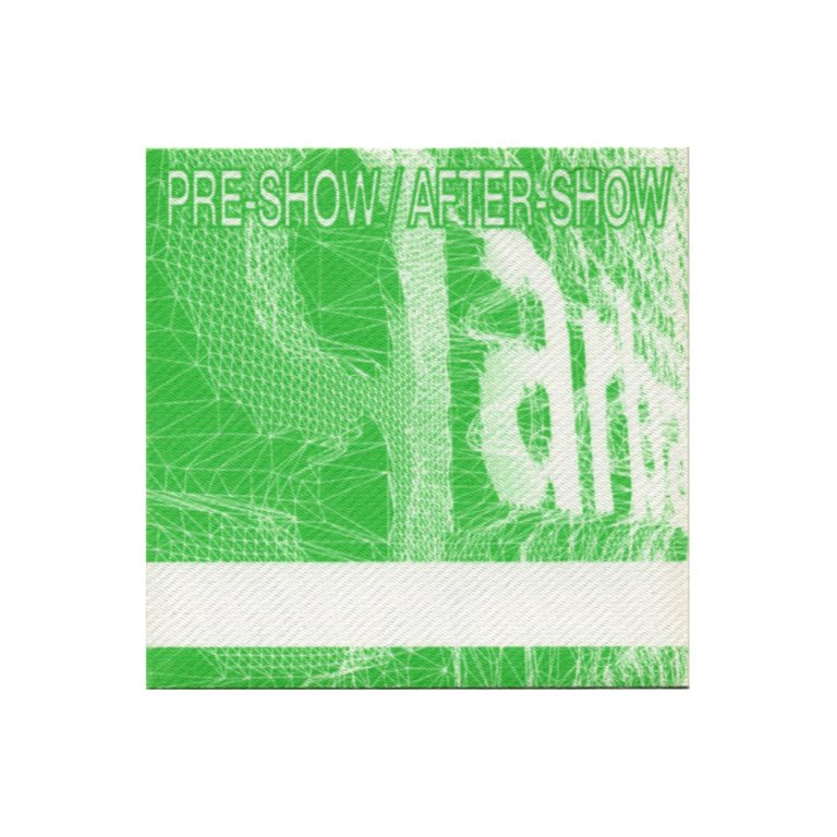 Garbage 1998 Version 2.0 Concert Tour Aftershow Backstage Pass