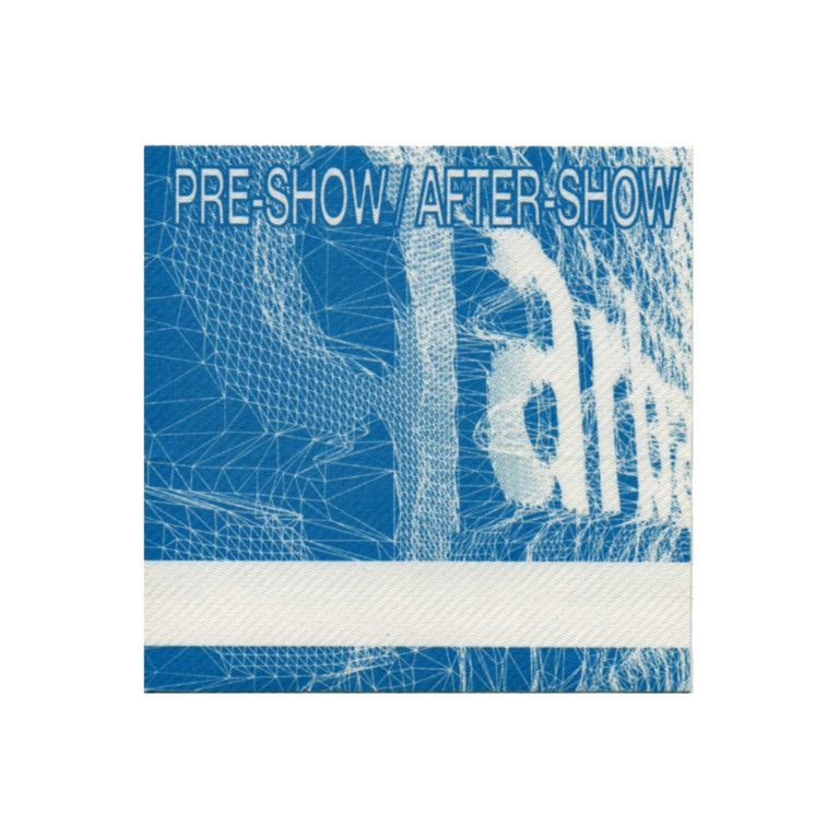 Garbage 1998 Version 2.0 Concert Tour Aftershow Backstage Pass