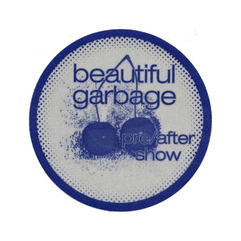 Garbage 2001 Beautiful Garbage Concert Tour Aftershow Backstage Pass