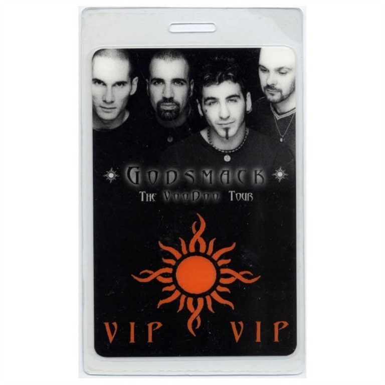 Godsmack 1998 Voodoo Concert Tour VIP Laminated Backstage Pass