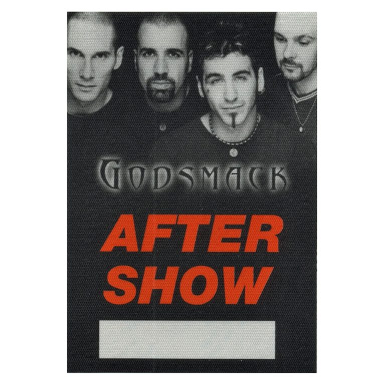Godsmack 1999 Voodoo Concert Tour After Show Backstage Pass