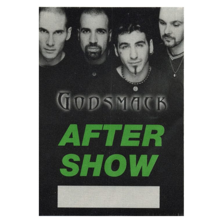 Godsmack 1999 Voodoo Concert Tour Aftershow Backstage Pass