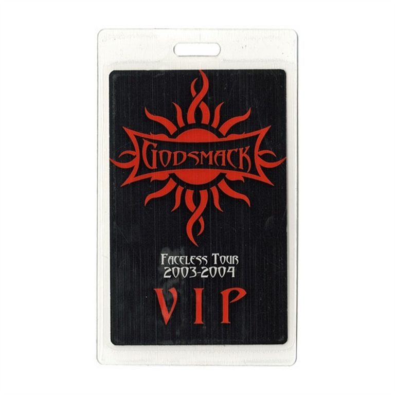 Godsmack 2003-2004 Faceless Concert Tour Laminated Backstage Pass VIP