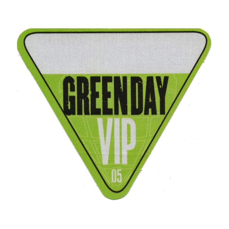 Green Day 2005 American Idiot Concert Tour VIP Backstage Pass