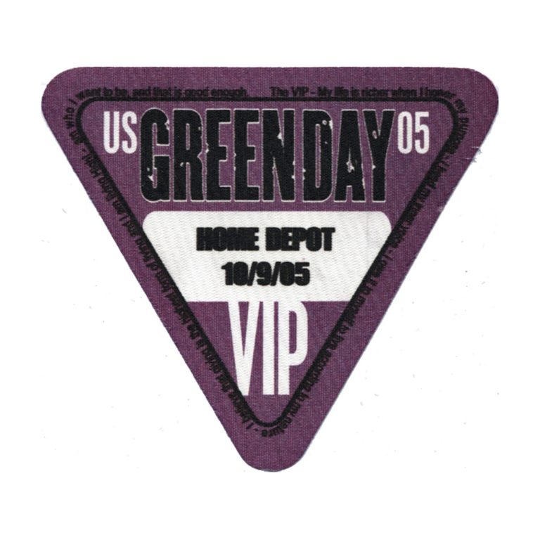 Green Day 2005 American Idiot Concert Tour VIP Backstage Pass