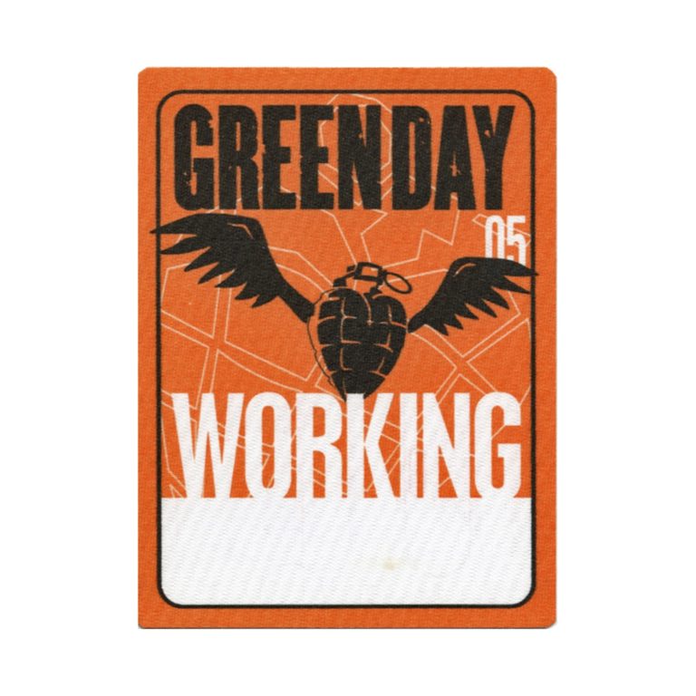Green Day 2005 American Idiot Concert Tour Working Backstage Pass