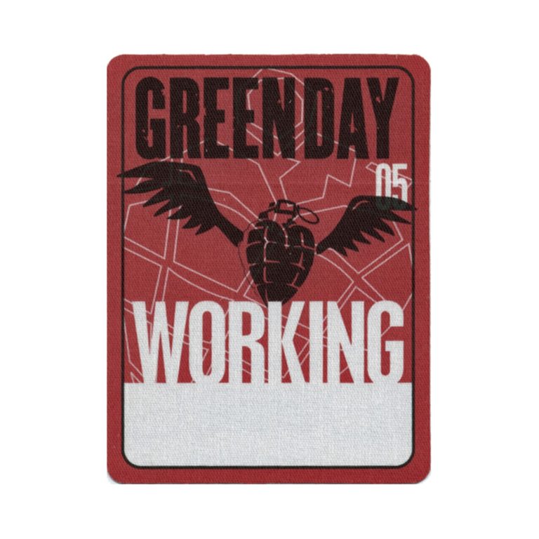 Green Day 2005 American Idiot Concert Tour Working Backstage Pass