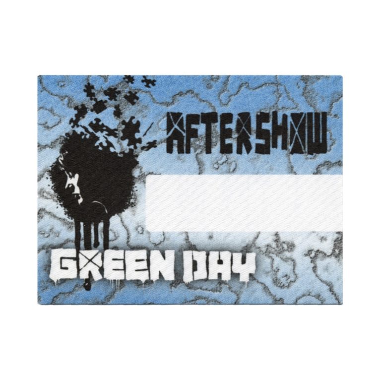 Green Day 2010 21st Century Breakdown Concert Tour Aftershow Backstage Pass