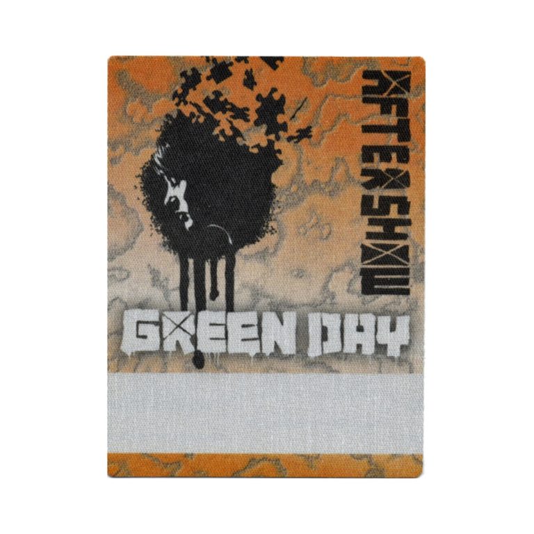 Green Day 2010 21st Century Breakdown Concert Tour Aftershow Backstage Pass