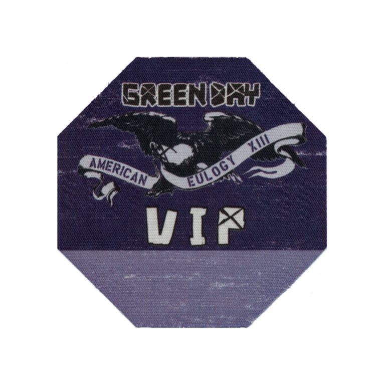 Green Day 2010 21st Century Breakdown Concert Tour VIP Backstage Pass